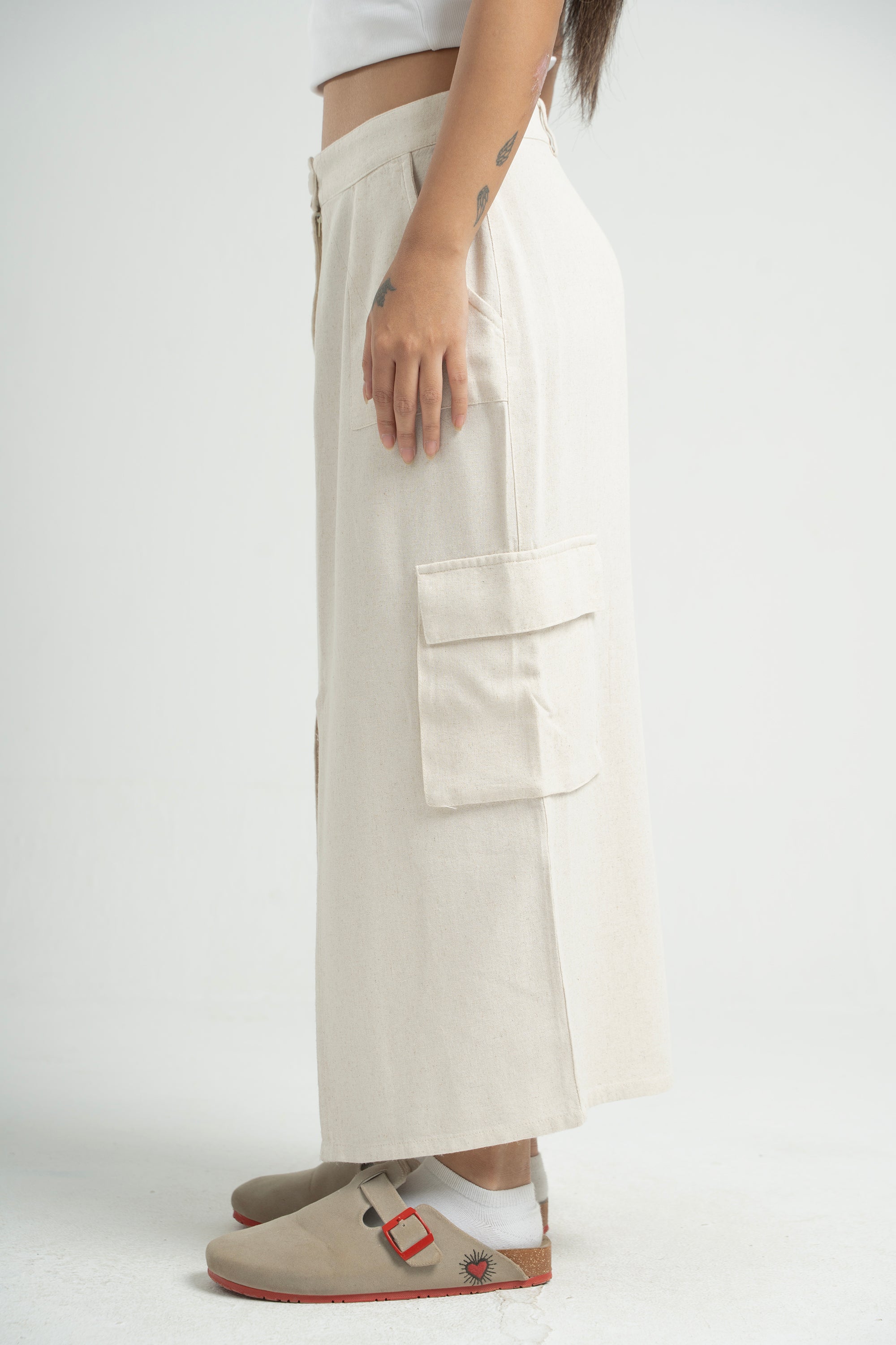Plain Linen Skirt